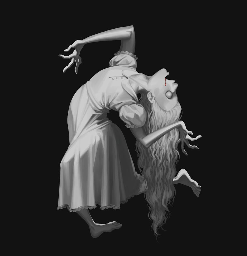 regan macneil (the exorcist) drawn by ang3lteeth