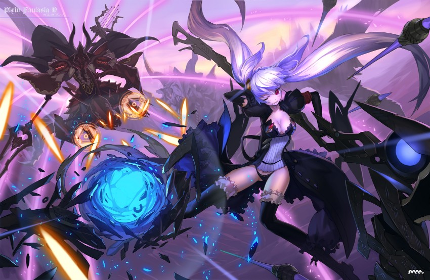 pixiv fantasia and 1 more drawn by mhk_(mechamania)