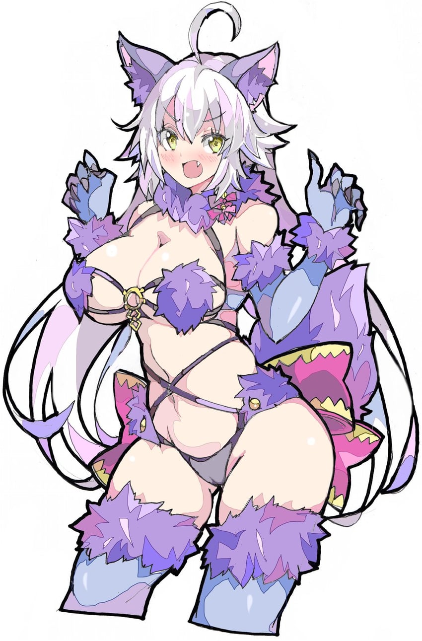 mash kyrielight and jeanne d'arc alter (fate and 1 more) drawn by enpe