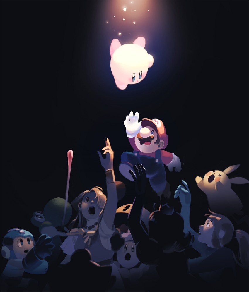 pikachu, princess zelda, kirby, samus aran, mario, and 6 more (pokemon and 8 more) drawn by gigi_d.g.