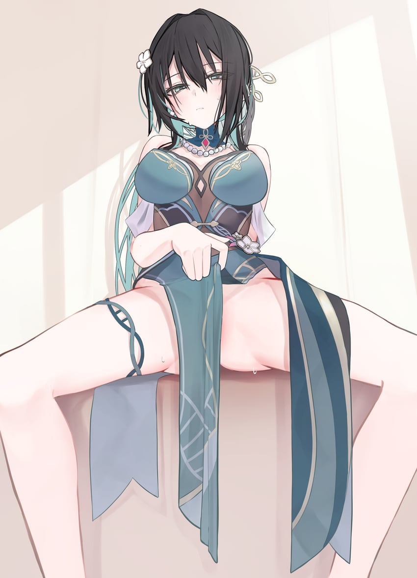 ruan mei (honkai and 1 more) drawn by sajin_(user_pvrm4582)