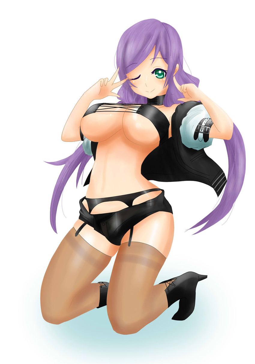 tojo nozomi and super sonico (love live! and 2 more) drawn by aki_sakura