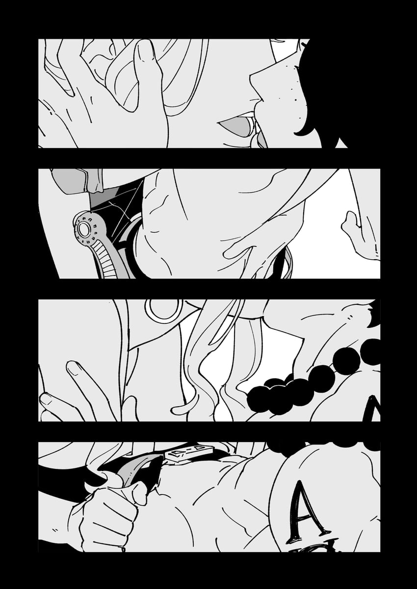 yamato and portgas d. ace (one piece) drawn by nyan_2020