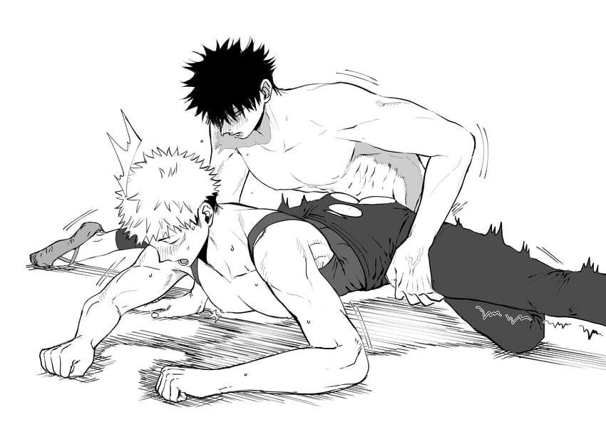 itadori yuuji and fushiguro megumi (jujutsu kaisen) drawn by shikibreeki