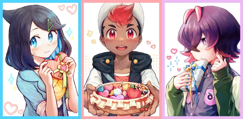 liko, dot, and roy (pokemon and 1 more) drawn by mezoymezoy