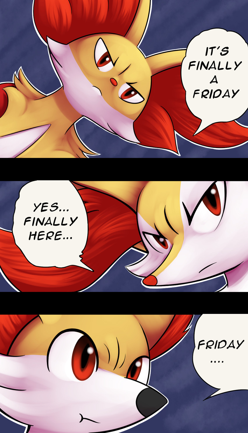 braixen, fennekin, and delphox (pokemon and 1 more) drawn by drawfag