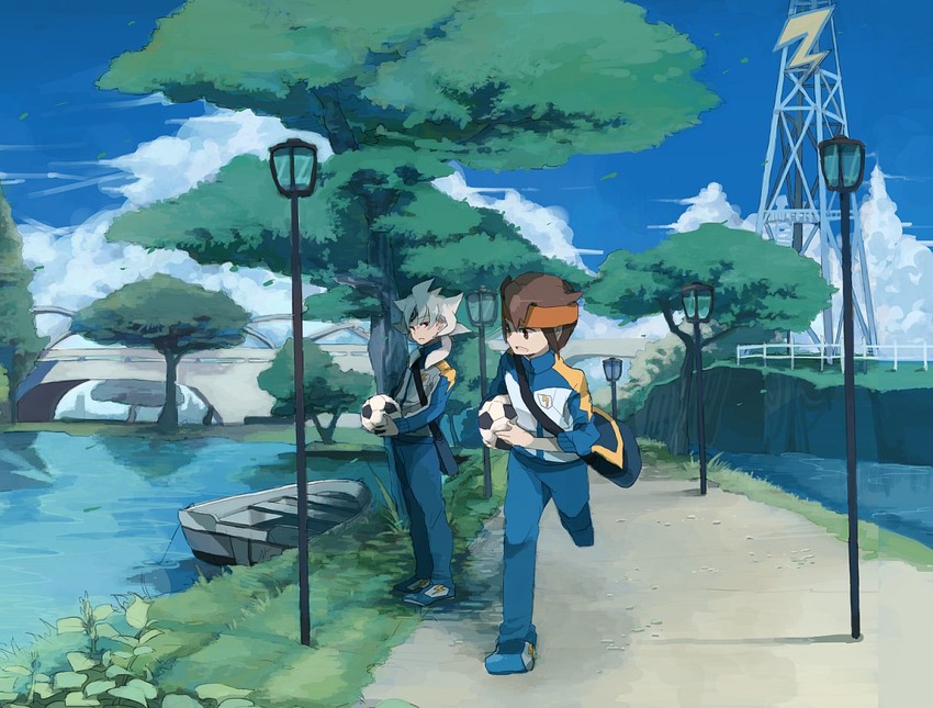 endou mamoru and baddap sleed (inazuma eleven) drawn by tukushi2