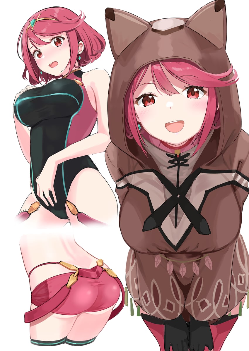 pyra (xenoblade chronicles and 1 more) drawn by mameroku
