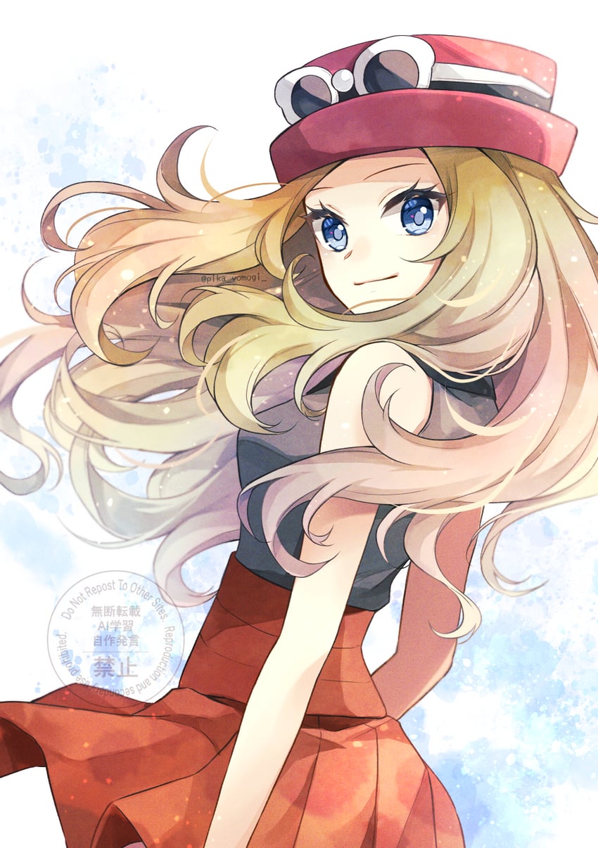 serena (pokemon and 1 more) drawn by yomogi_(black-elf)