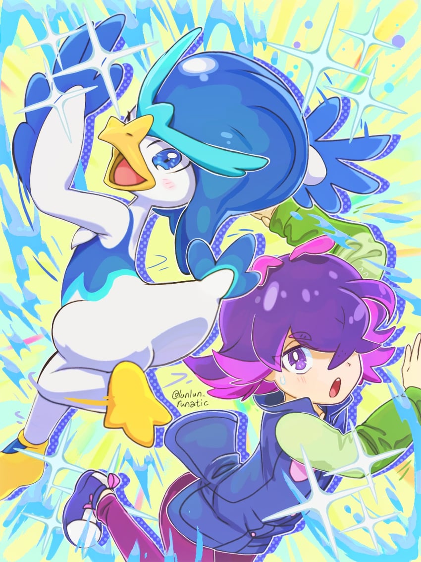 dot and quaxwell (pokemon and 1 more) drawn by runachikku