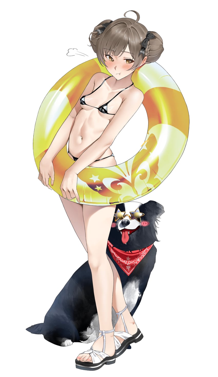 hakozaki serika and junior (idolmaster and 2 more) drawn by saya_endo_(27)