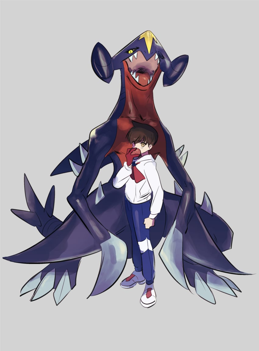 florian and garchomp (pokemon and 1 more) drawn by assassinookayu