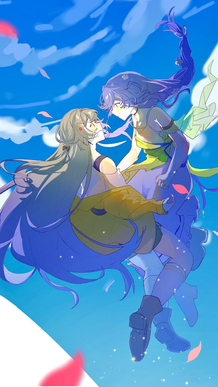 fu hua and herrscher of sentience (honkai and 1 more) drawn by xiamulin223311