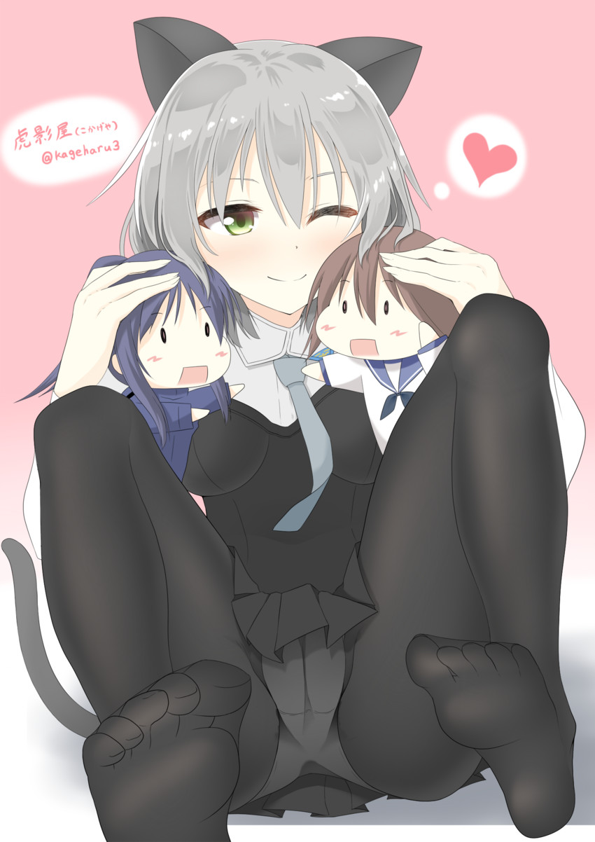 sanya v. litvyak, miyafuji yoshika, and hattori shizuka (world witches series and 1 more) drawn by hinata_kokage