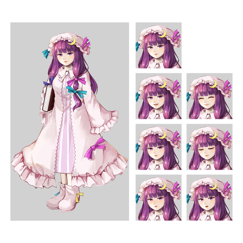patchouli knowledge (touhou and 1 more) drawn by hoshiringo0902
