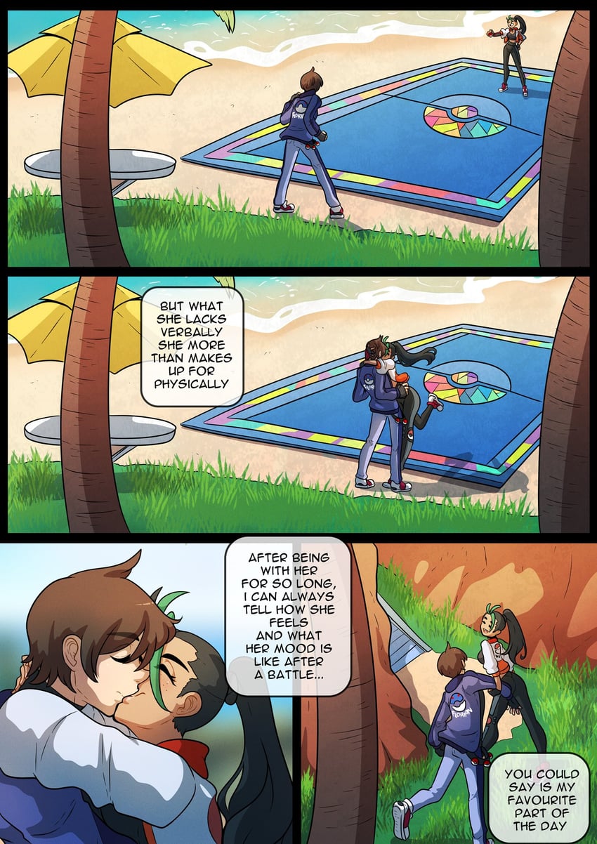 florian and nemona (pokemon and 1 more) drawn by kinkymation