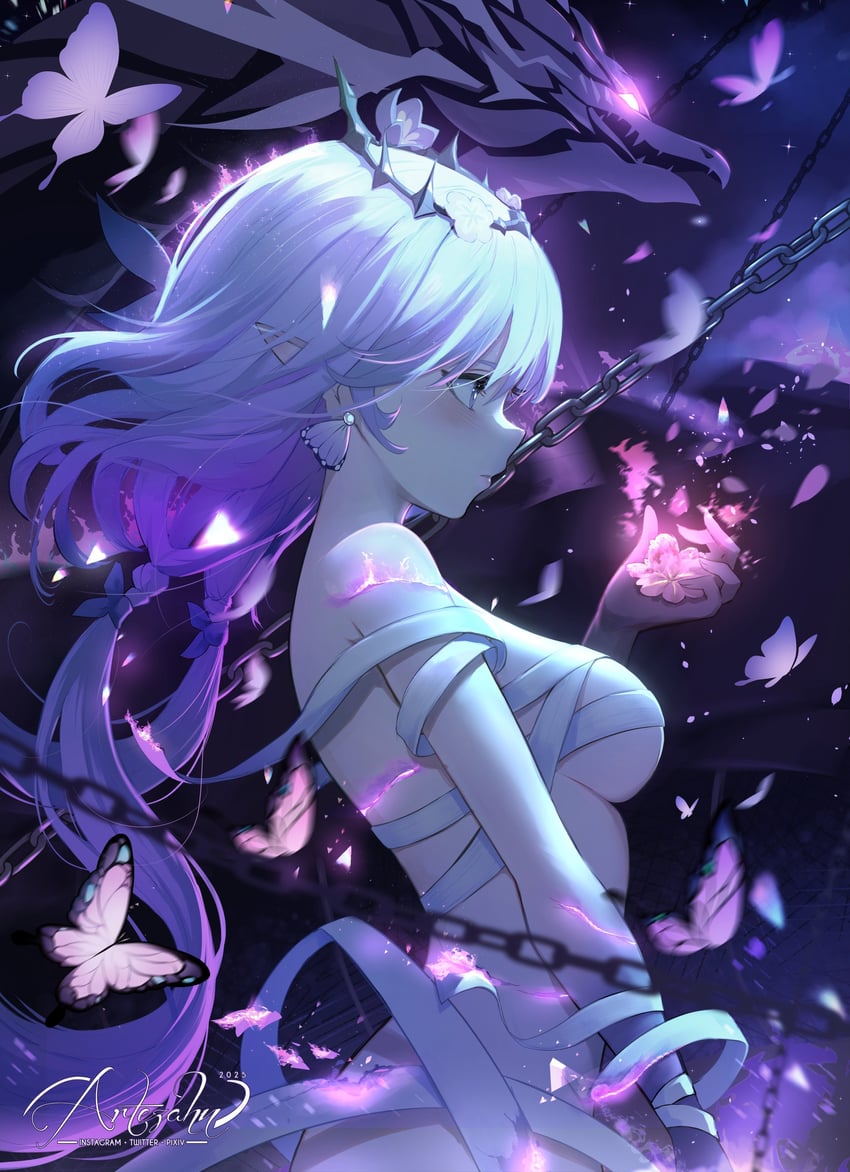 castorice and pollux (honkai and 1 more) drawn by artezahn