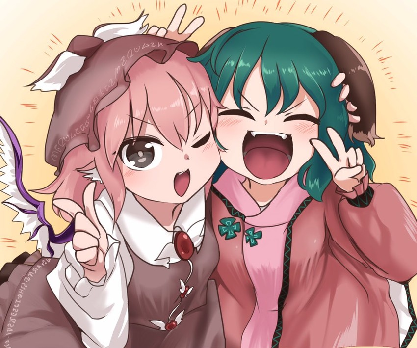 mystia lorelei and kasodani kyouko (touhou) drawn by doroame_(ameyu)