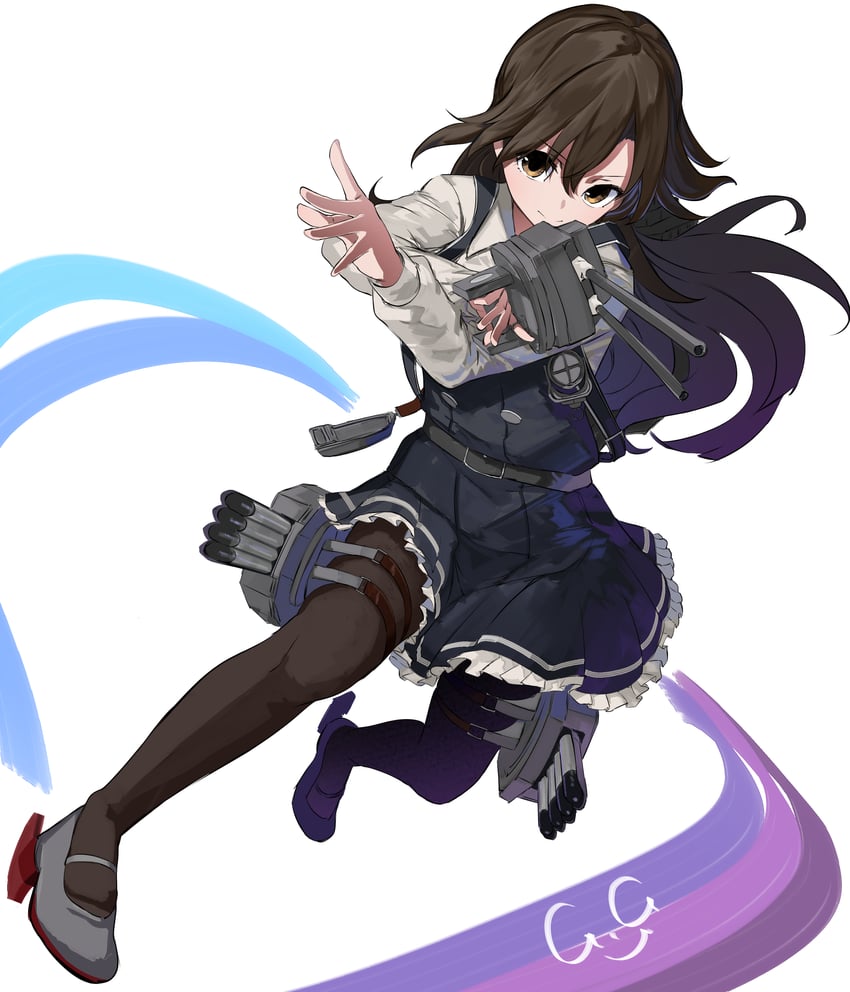 arashio and arashio kai ni (kantai collection) drawn by gegesan