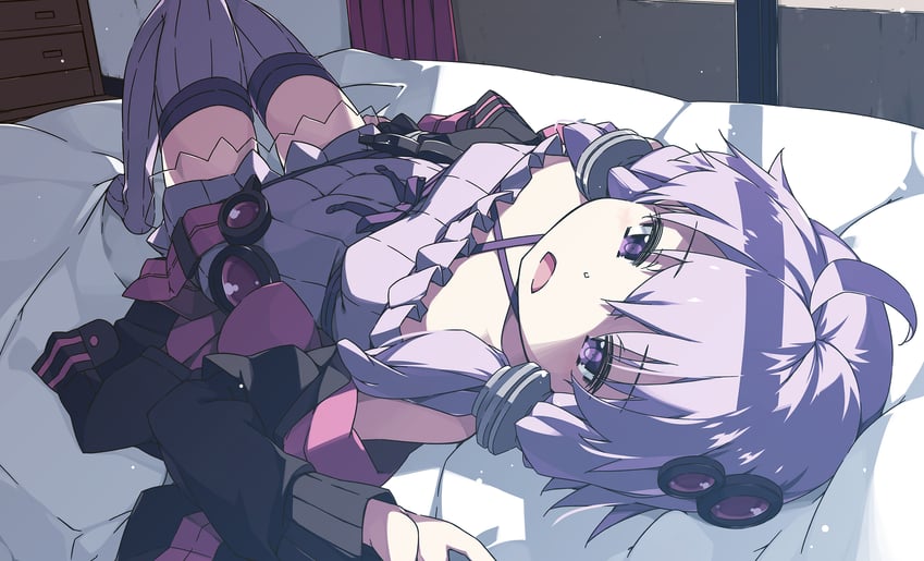 yuzuki yukari (vocaloid and 1 more) drawn by shikei