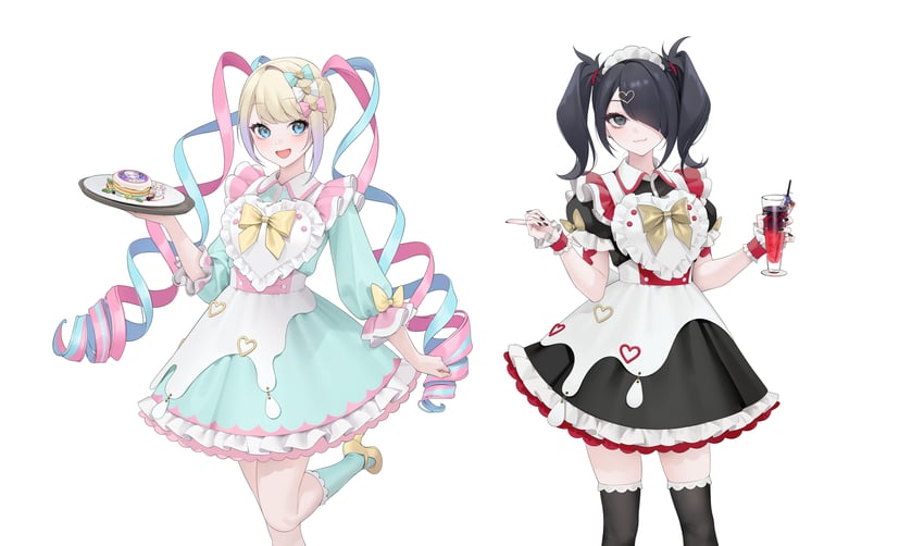 chouzetsusaikawa tenshi-chan and ame-chan (needy girl overdose and 1 more) drawn by ohisashiburi