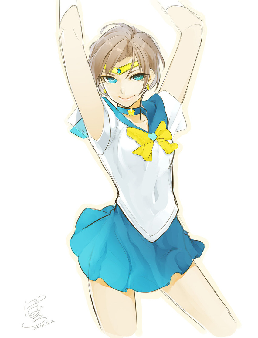 ten'ou haruka, sailor uranus, and super sailor uranus (bishoujo senshi sailor moon) drawn by poaro