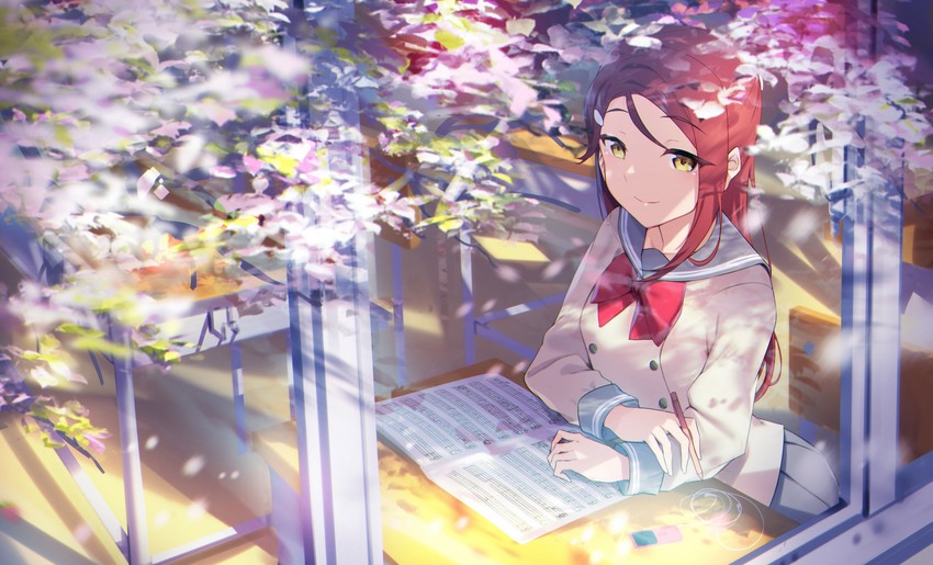 sakurauchi riko (love live! and 1 more) drawn by yamaori_(yamaorimon)