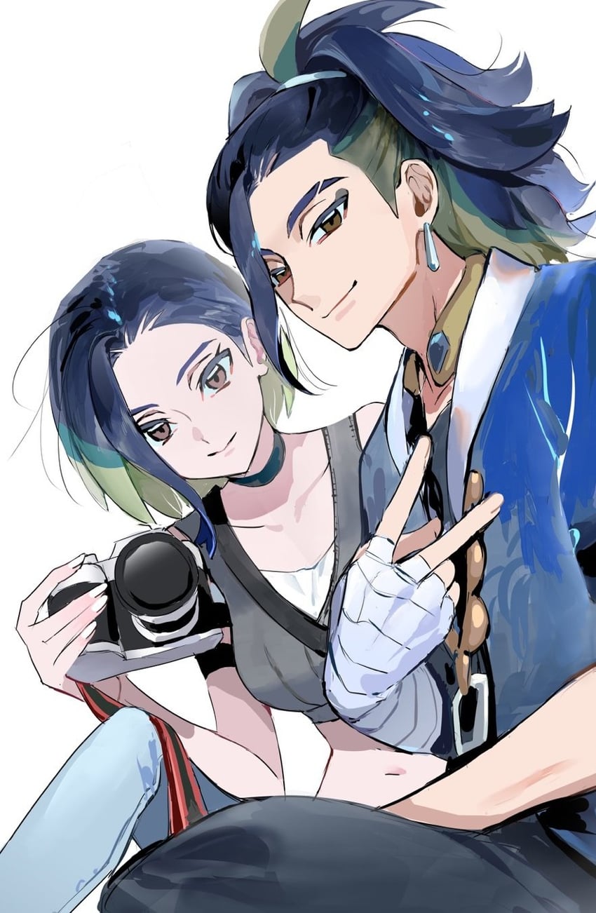 adaman and perrin (pokemon and 2 more) drawn by dohyo123123