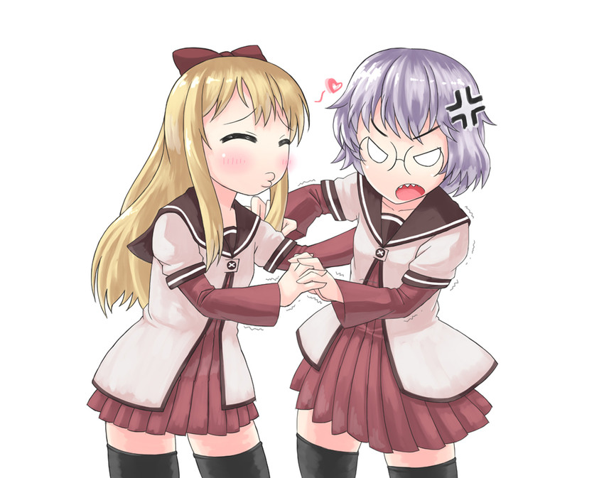toshinou kyouko and ikeda chizuru (yuruyuri) drawn by s_ibane