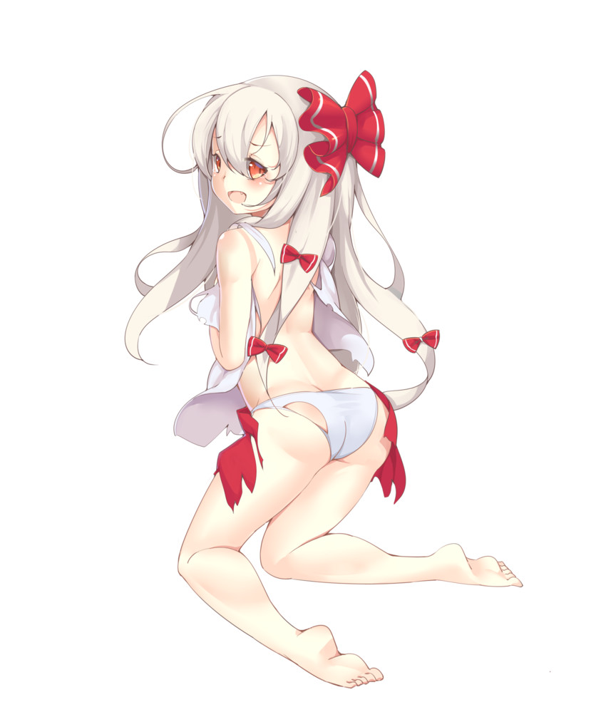 fujiwara no mokou (touhou and 1 more) drawn by ootsuki_momiji
