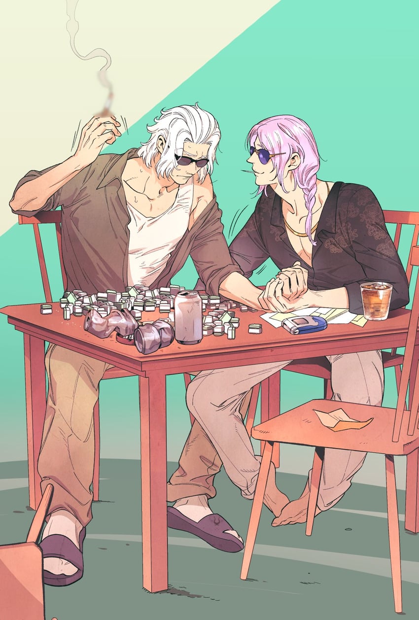 emet-selch and hythlodaeus (final fantasy and 1 more) drawn by 5altybitter5