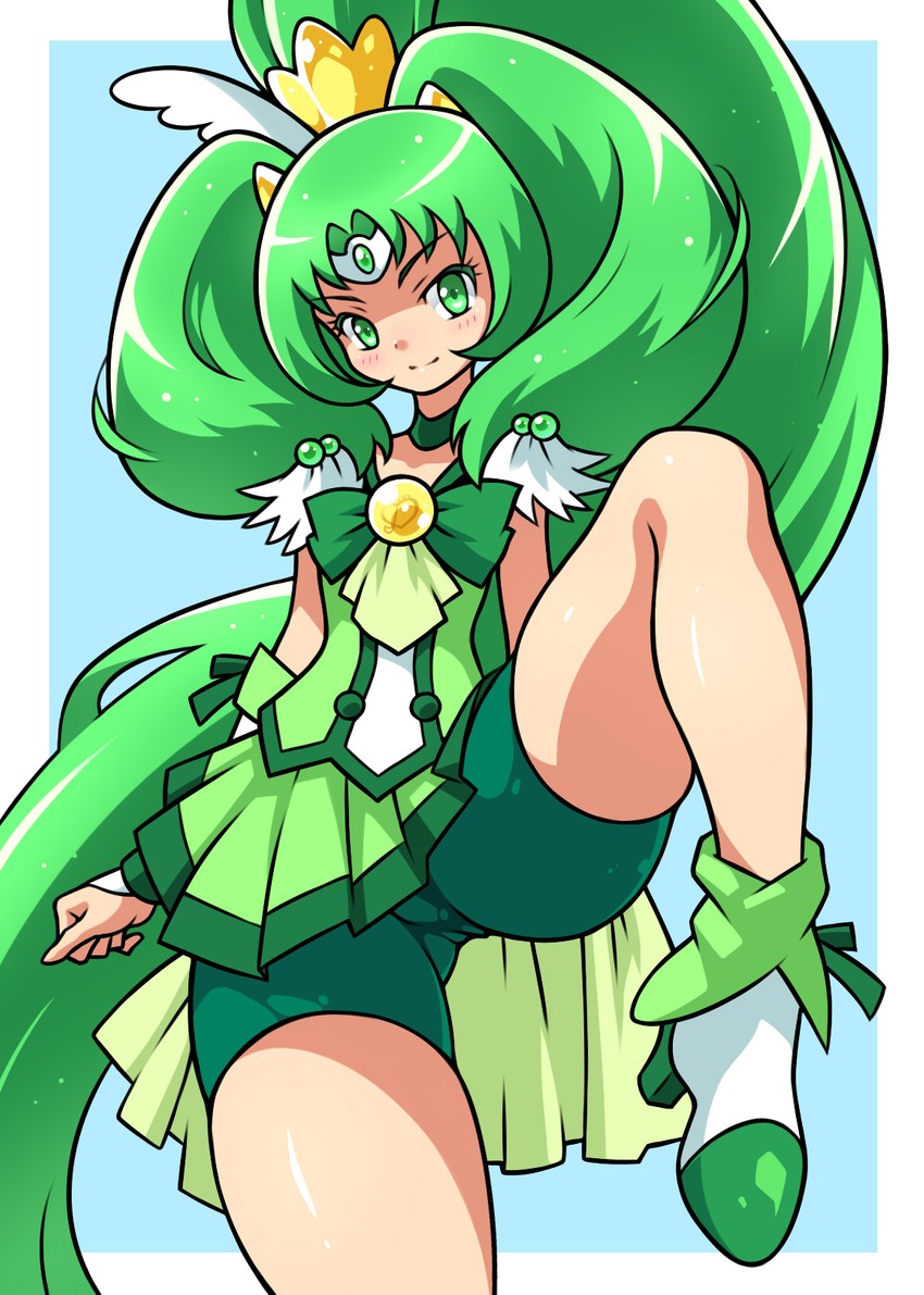 midorikawa nao and cure march (precure and 1 more) drawn by hamuten_(hmltzero)