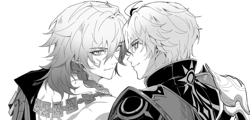 phainon and mydei (honkai and 1 more) drawn by liyue_so_good