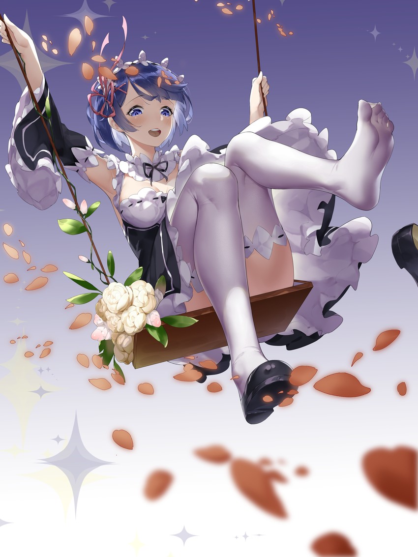 rem (re:zero kara hajimeru isekai seikatsu) drawn by cro_(pixiv14643743)
