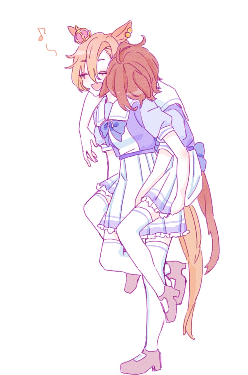 agnes tachyon and t.m. opera o (umamusume) drawn by seila_rei