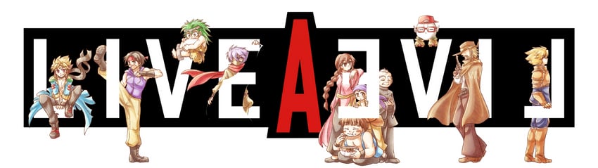 lei kuugo, oersted, tadokoro akira, cube, takahara masaru, and 6 more (live a live) drawn by ootoro-ikura