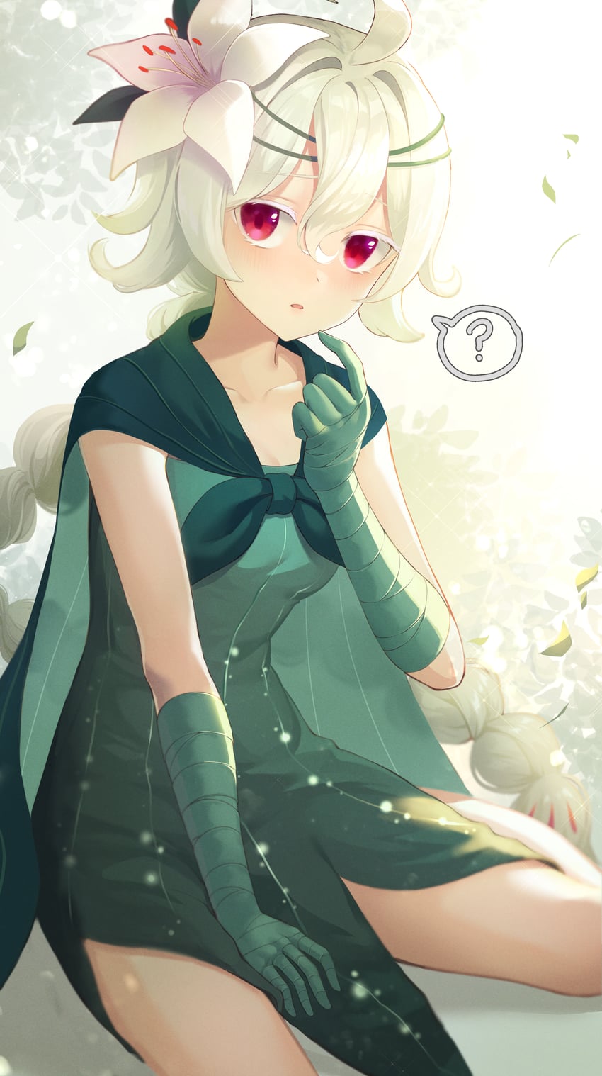 white lily cookie (cookie run and 1 more) drawn by ssalgolae