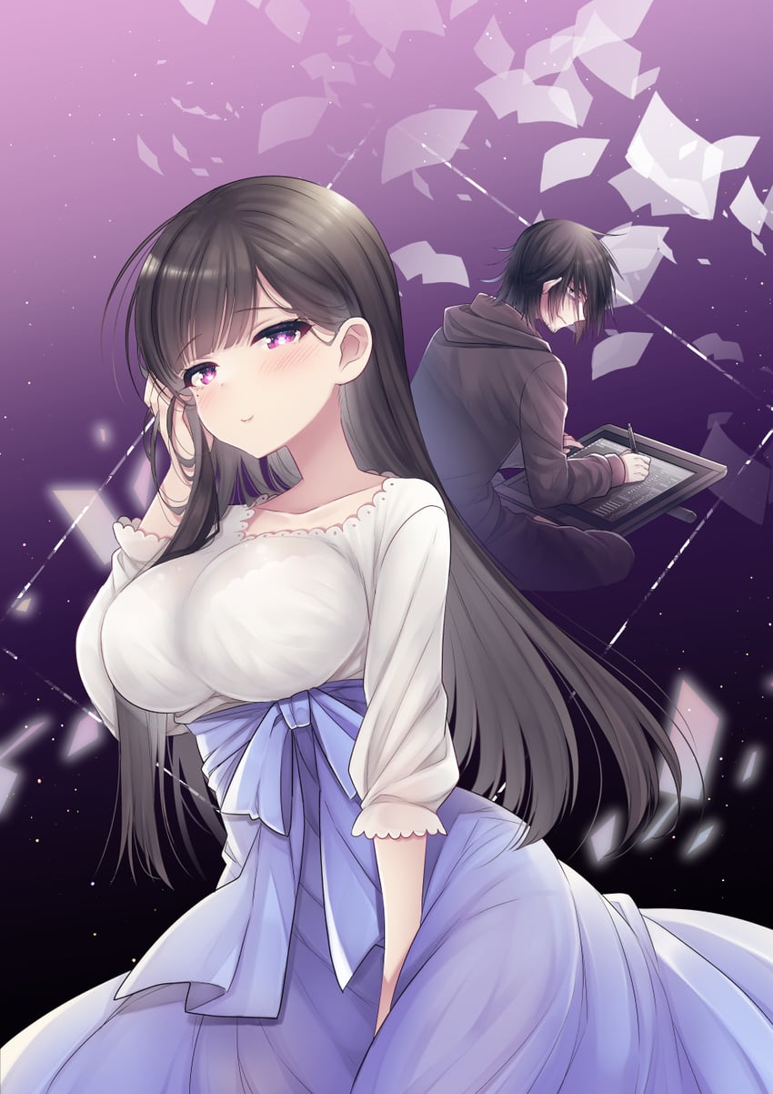 moriyama shizuku and moriyama kouta (ani to imouto no shitai shitai shitai koto) drawn by hano_haruka