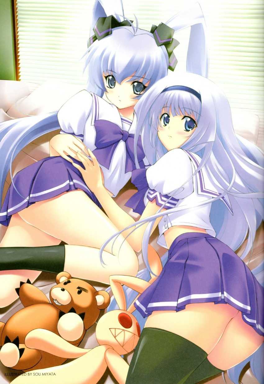 inia sestina and yashiro kasumi (muv-luv and 2 more) drawn by miyata_sou