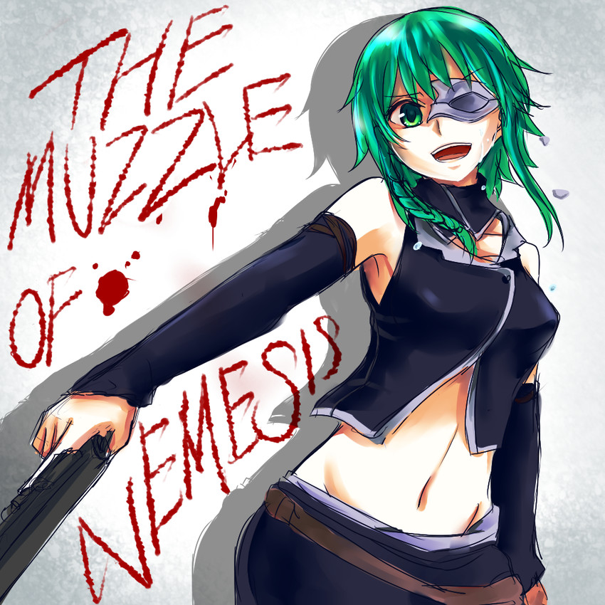 gumi and nemesis sudou (vocaloid and 2 more) drawn by seasnow