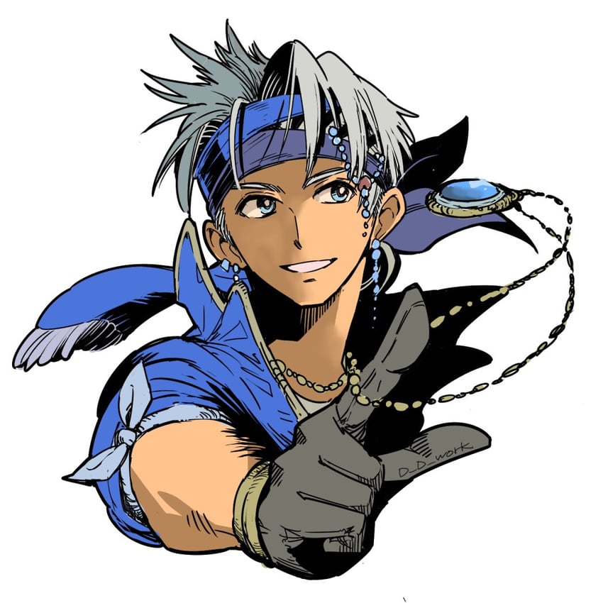 locke cole (final fantasy and 1 more) drawn by d_d_work