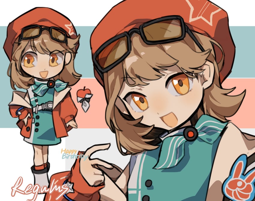 regulus and apple (reverse:1999) drawn by yi_ke_xuesongshu