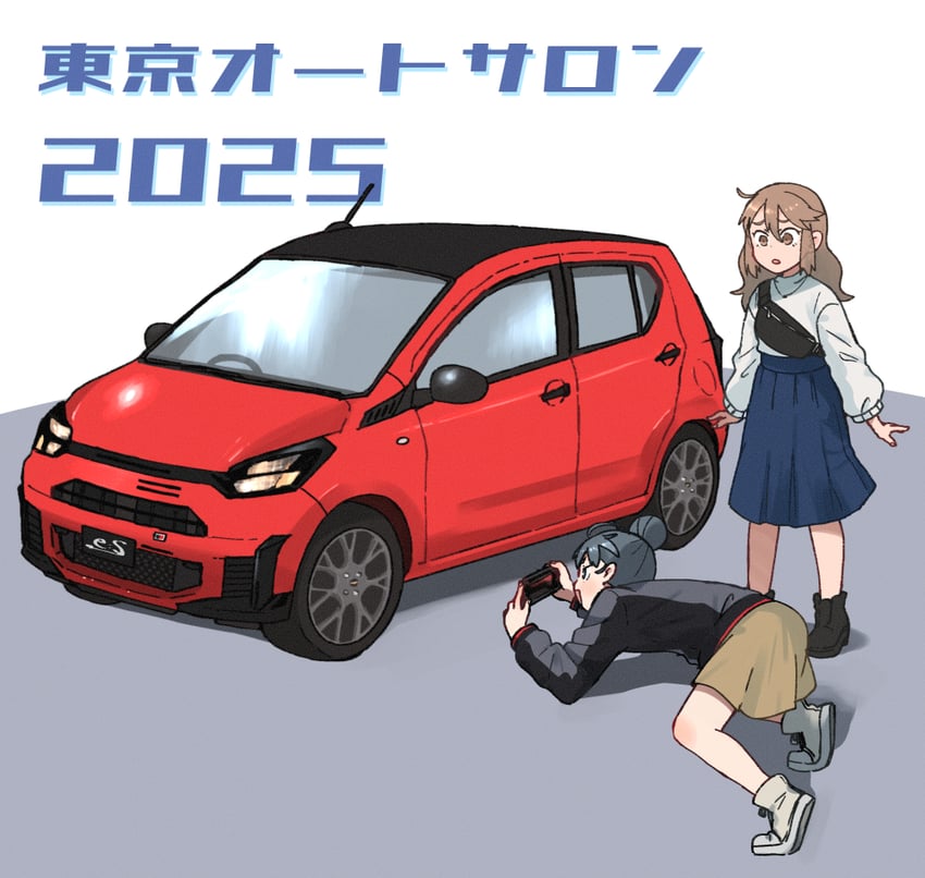 subeyama yae and wotomegi wotome (open car girls) drawn by annin_musou