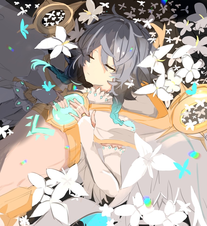 venti (genshin impact) drawn by i_like_you_little_spider