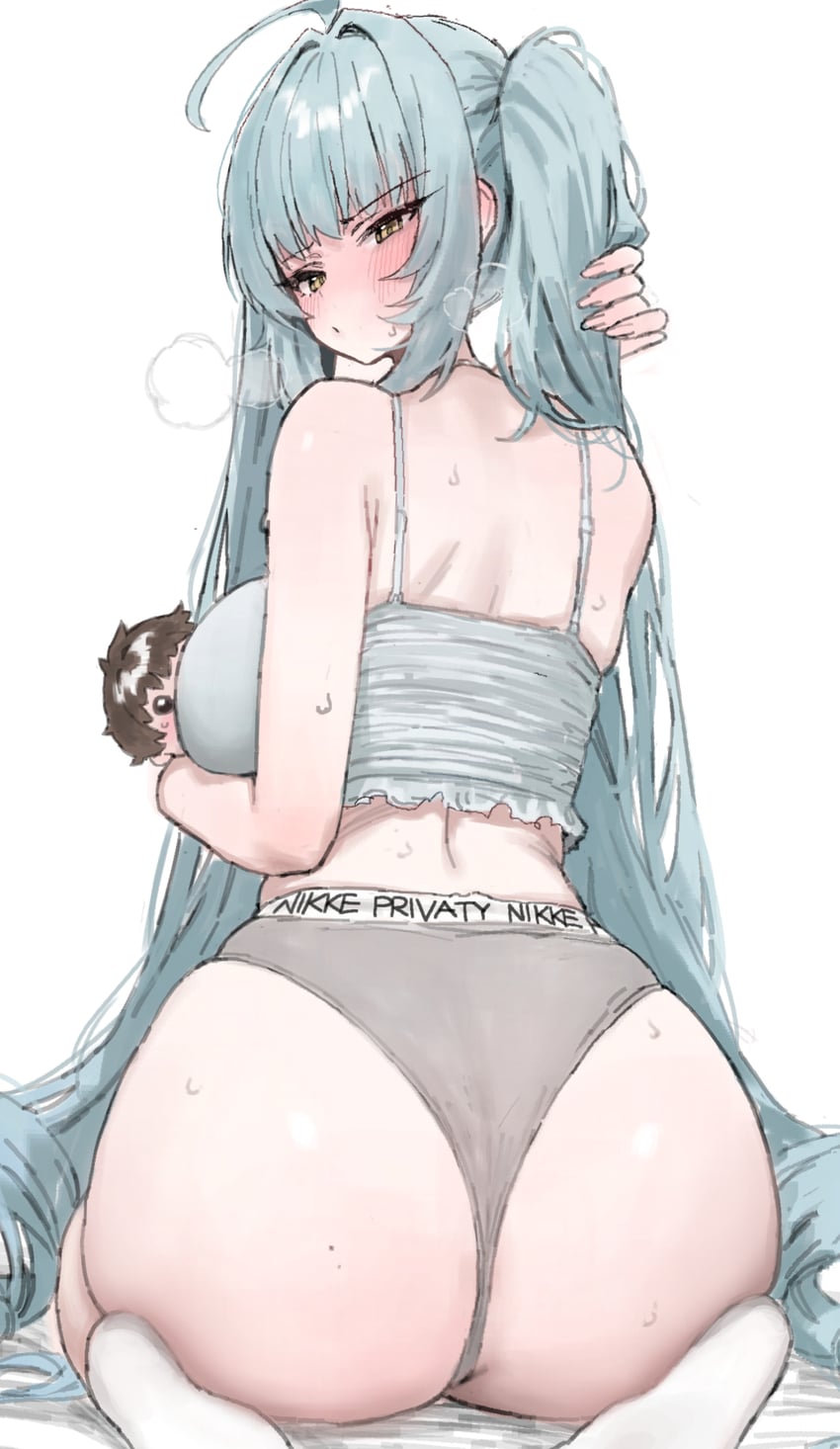 commander and privaty (goddess of victory: nikke) drawn by mochirong