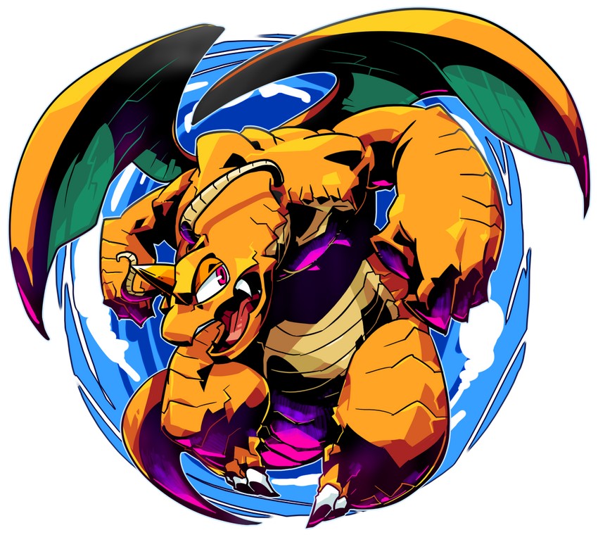 dragonite (pokemon) drawn by sido_(slipknot)