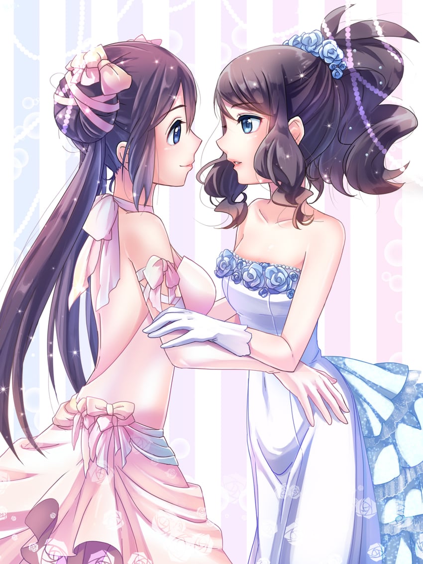 rosa and hilda (pokemon and 2 more) drawn by sky-sky
