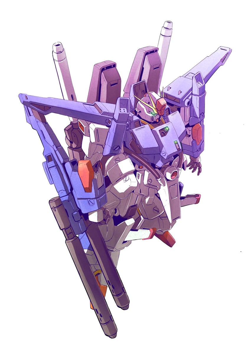 zz gundam and full armor zz gundam (gundam and 1 more) drawn by gatakk