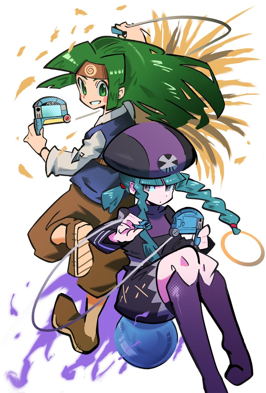 miyu and sal (mega man and 2 more) drawn by shakeeeeeeeee