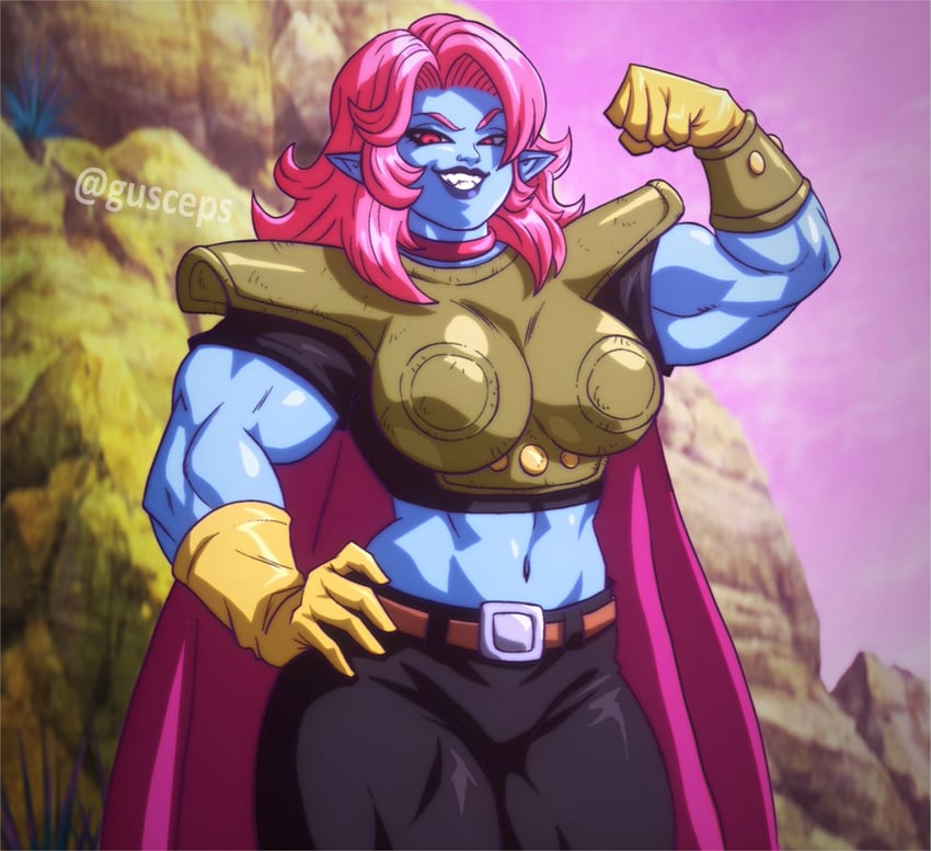 amazoness (dragon ball and 1 more) drawn by gusceps